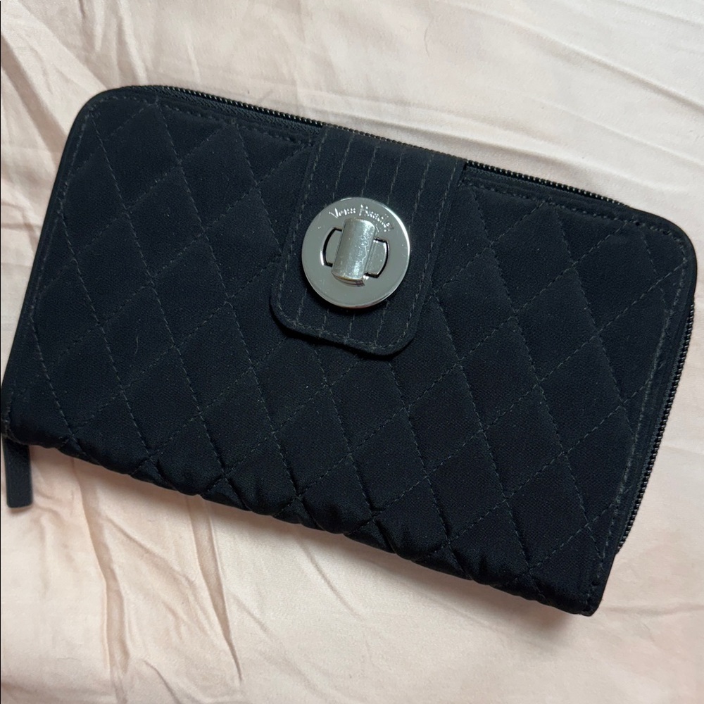 Vera Bradley Black Quilted Wallet